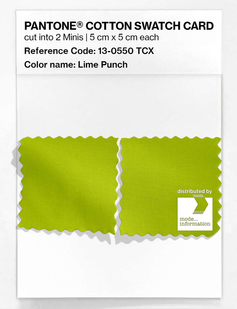 Artikelbild 4 des Artikels “PANTONE® COTTON SWATCH CARD 13-0550 TCX Lime Punch “