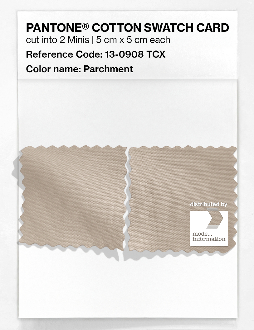 Product image 4 of the product “PANTONE® COTTON SWATCH CARD 13-0908 TCX Parchment ”