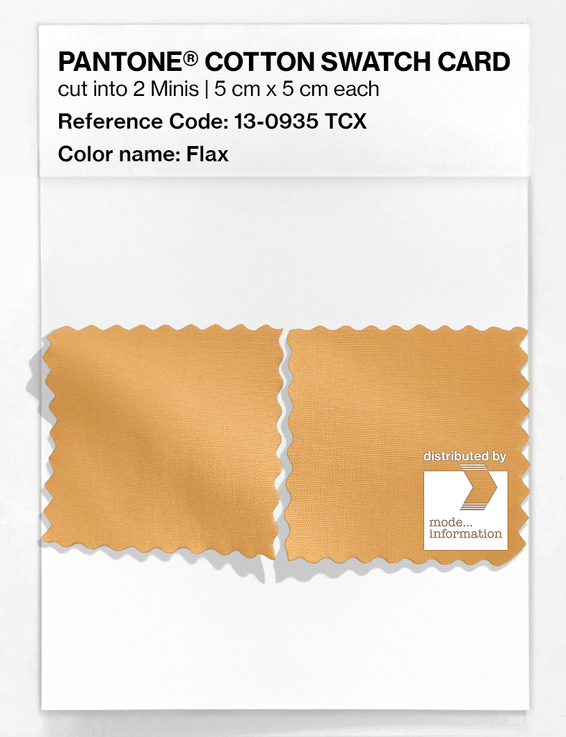 Product image 4 of the product “PANTONE® COTTON SWATCH CARD 13-0935 TCX Flax ”