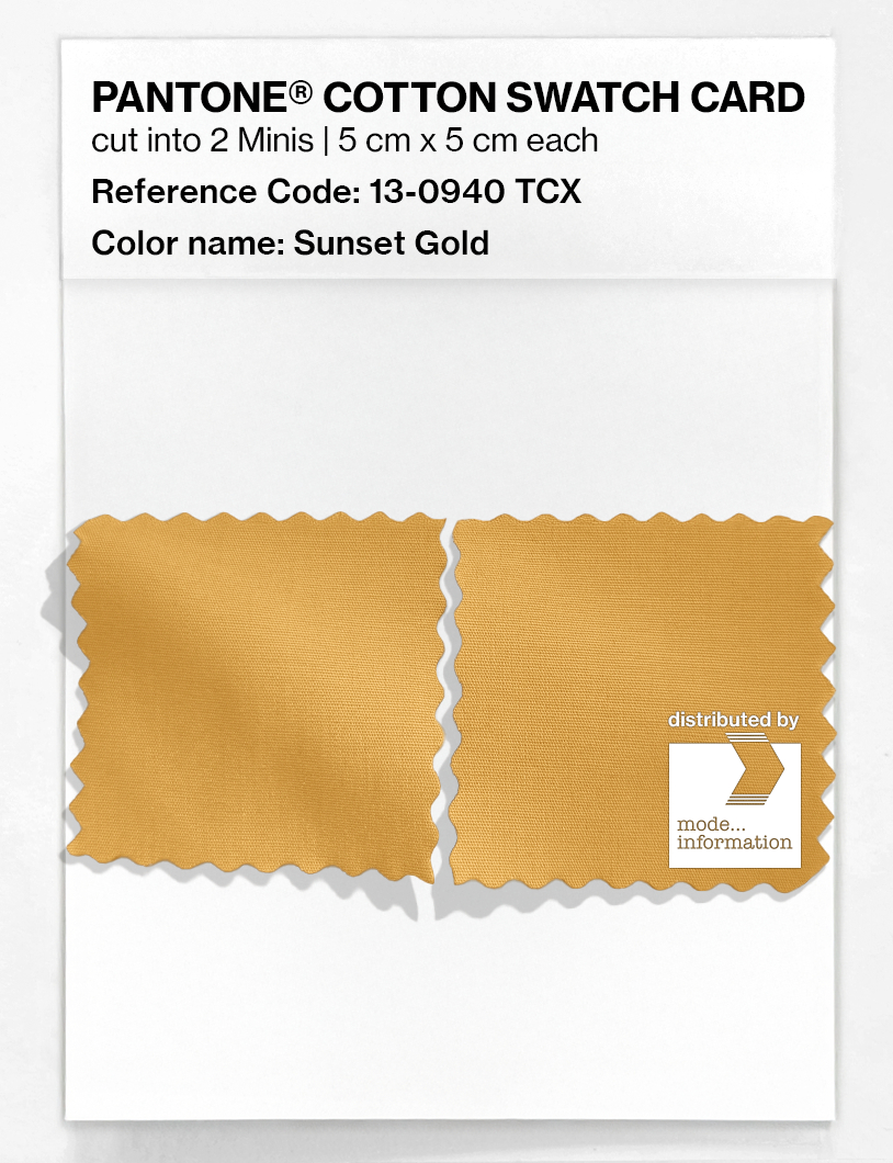Artikelbild 4 des Artikels “PANTONE® COTTON SWATCH CARD 13-0940 TCX Sunset Gold “