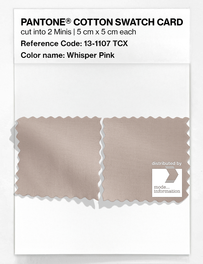 Product image 4 of the product “PANTONE® COTTON SWATCH CARD 13-1107 TCX Whisper Pink ”