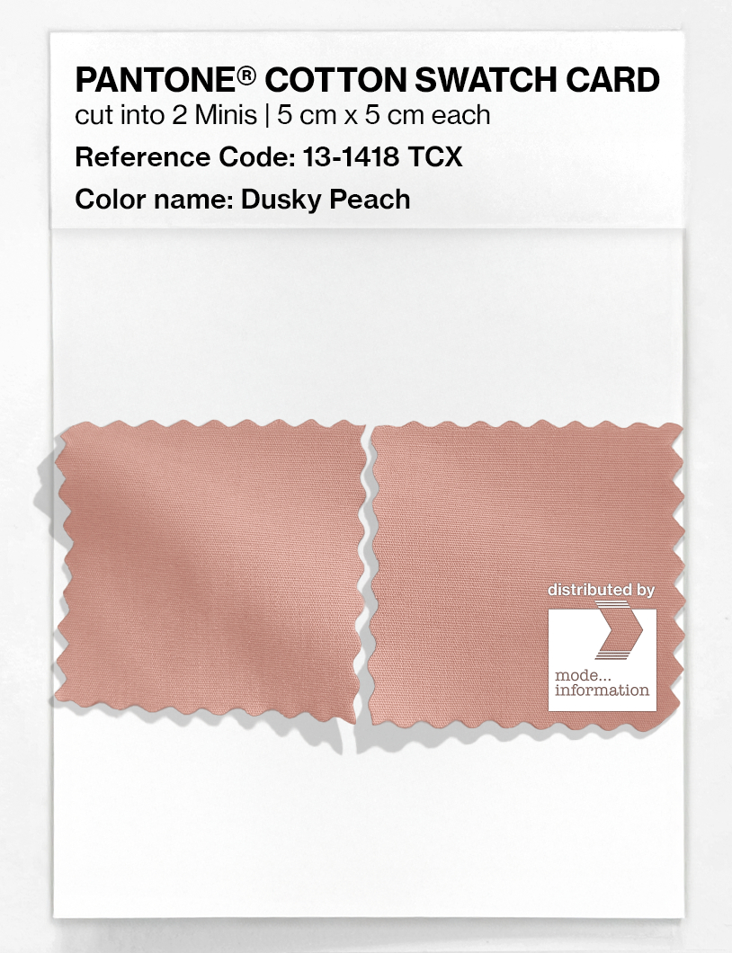 Product image 4 of the product “PANTONE® COTTON SWATCH CARD 13-1418 TCX Dusky Peach ”