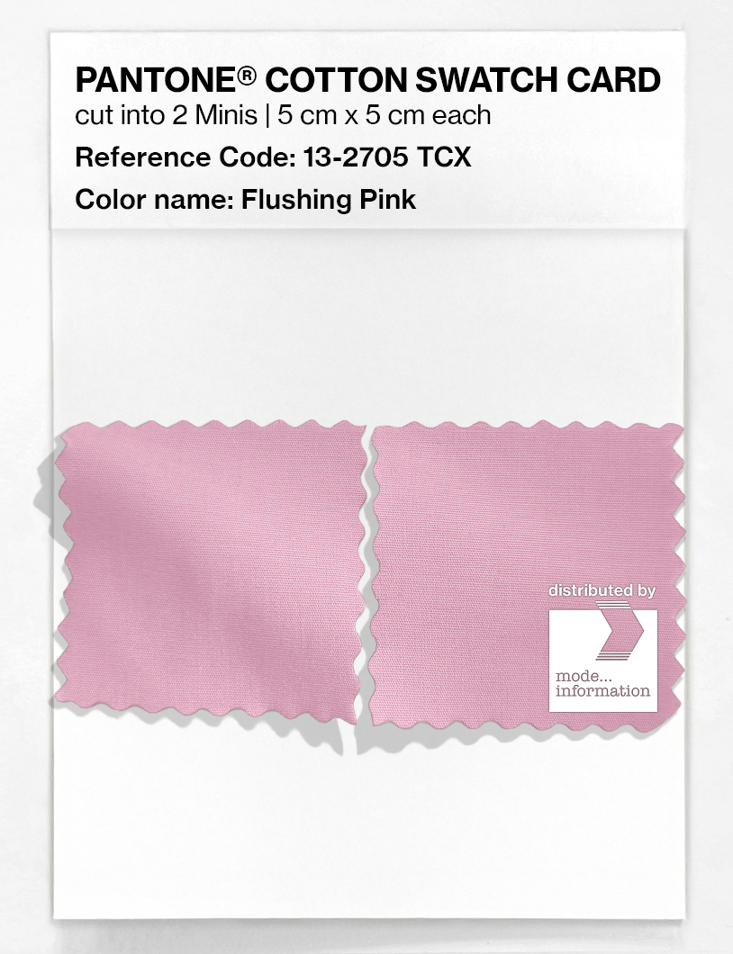 Product image 4 of the product “PANTONE® COTTON SWATCH CARD 13-2705 TCX Flushing Pink ”