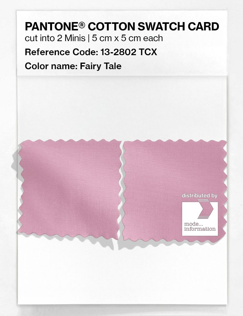 Product image 4 of the product “PANTONE® COTTON SWATCH CARD 13-2802 TCX Fairy Tale ”
