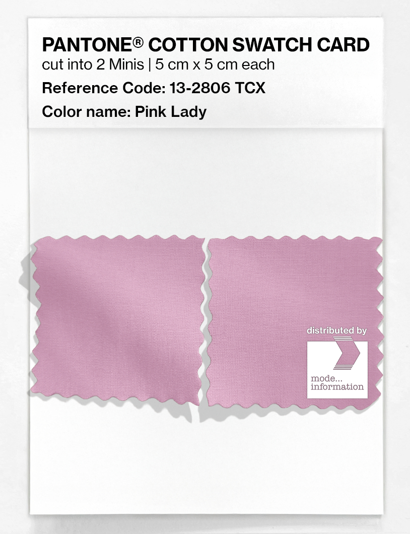 Product image 4 of the product “PANTONE® COTTON SWATCH CARD 13-2806 TCX Pink Lady ”