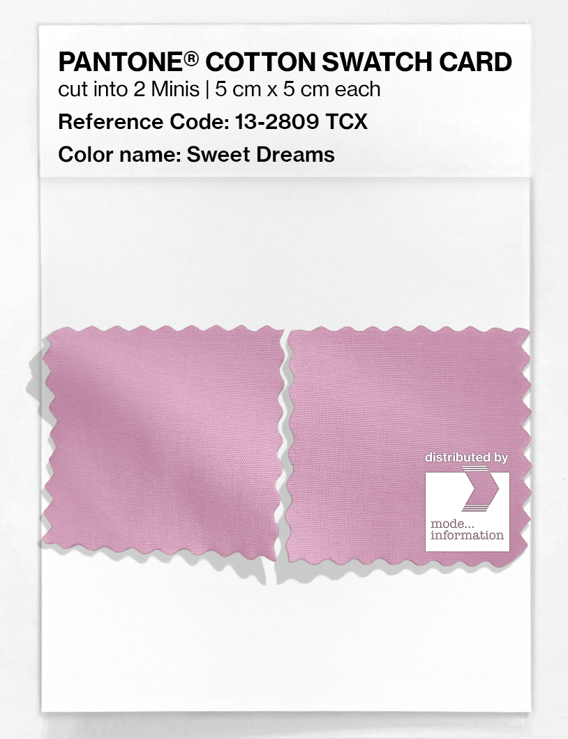 Product image 4 of the product “PANTONE® COTTON SWATCH CARD 13-2809 TCX Sweet Dreams ”