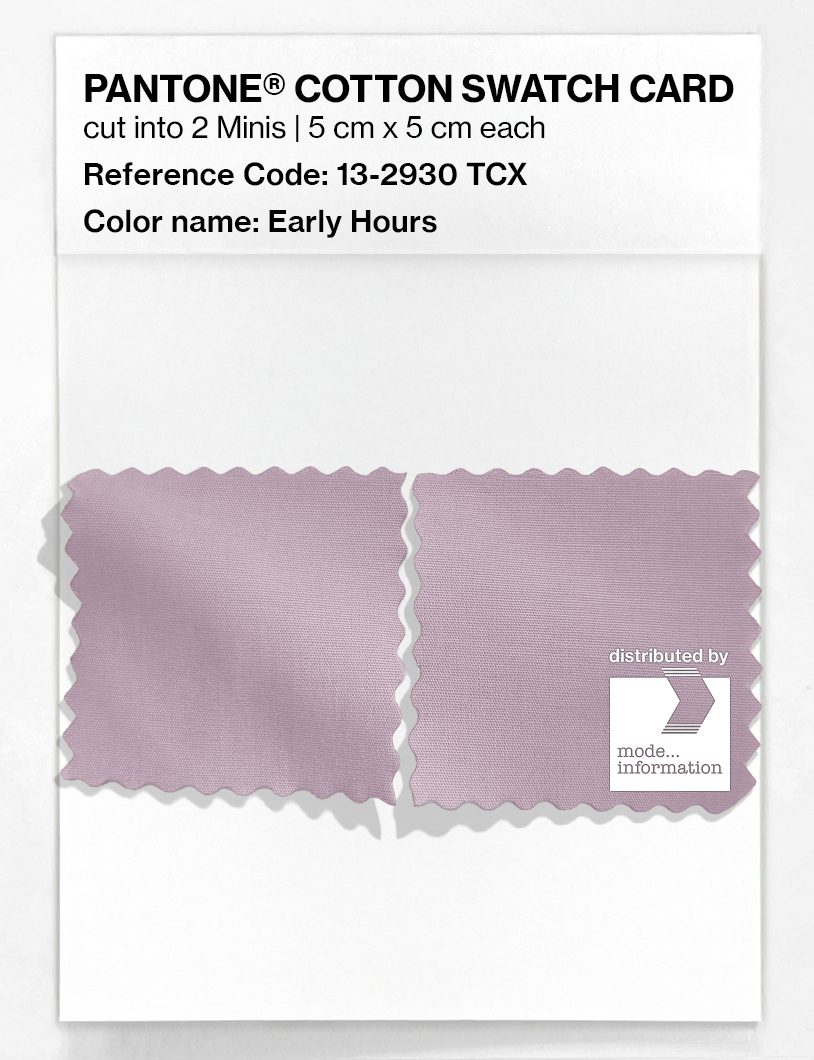 Product image 4 of the product “PANTONE® COTTON SWATCH CARD 13-2930 TCX Early Hours ”