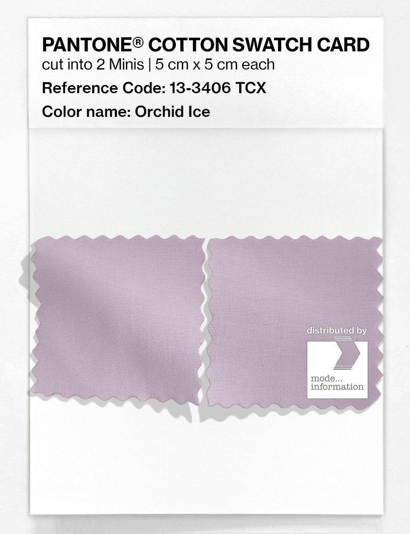 Product image 4 of the product “PANTONE® COTTON SWATCH CARD 13-3406 TCX Orchid Ice ”