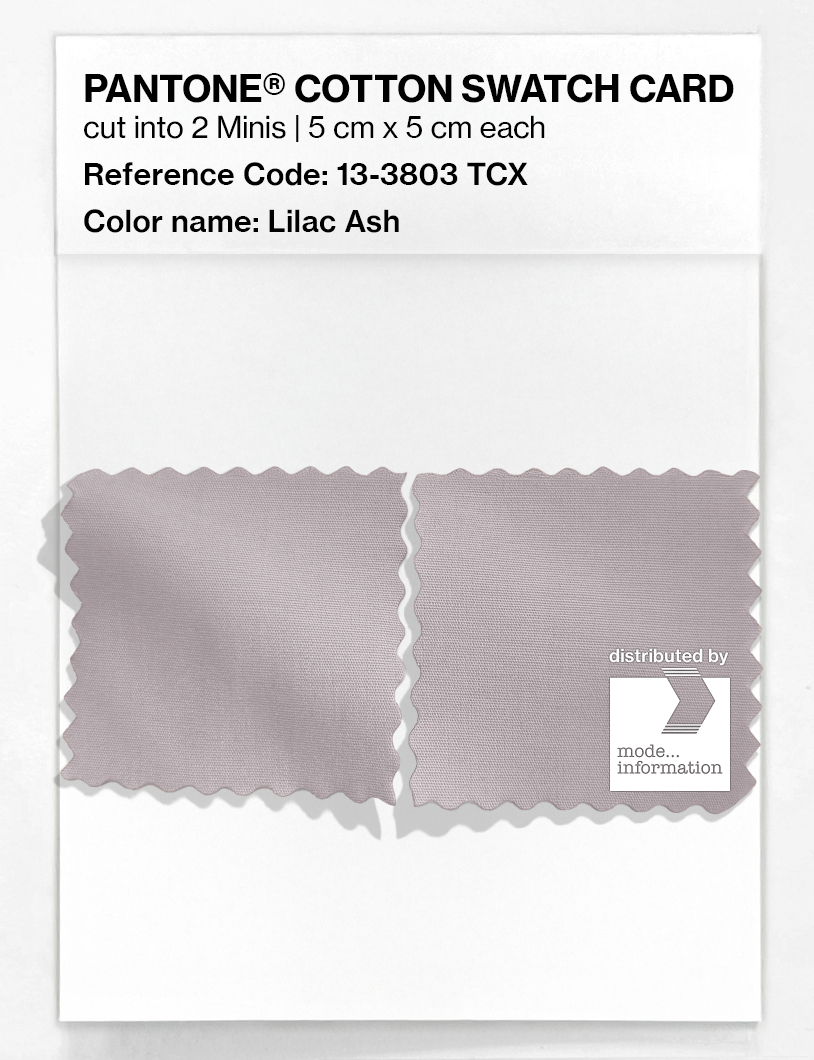 Product image 4 of the product “PANTONE® COTTON SWATCH CARD 13-3803 TCX Lilac Ash ”