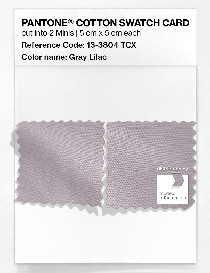 Product image 4 of the product “PANTONE® COTTON SWATCH CARD 13-3804 TCX Gray Lilac ”