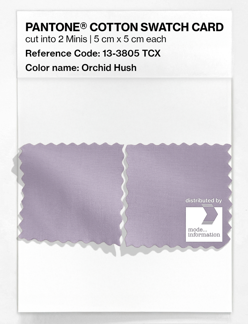 Product image 4 of the product “PANTONE® COTTON SWATCH CARD 13-3805 TCX Orchid Hush ”