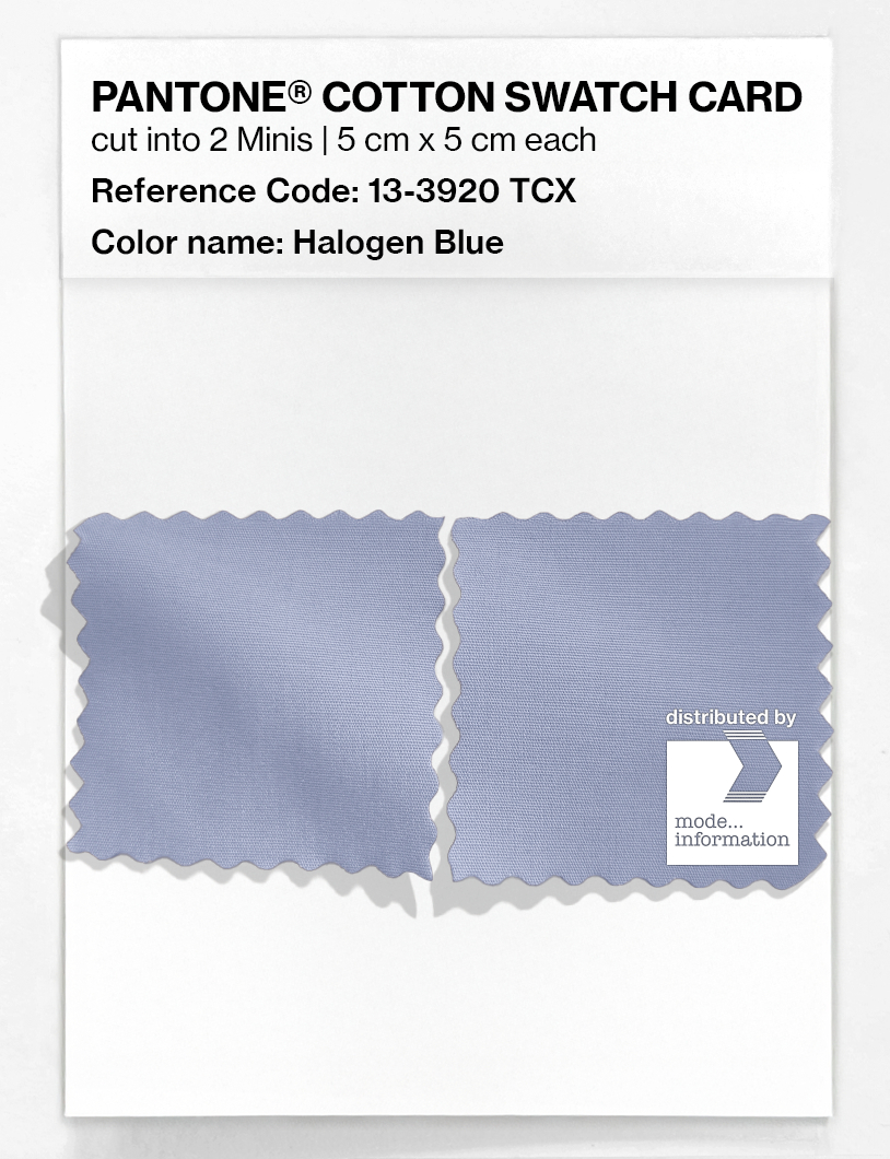 Product image 4 of the product “PANTONE® COTTON SWATCH CARD 13-3920 TCX Halogen Blue ”