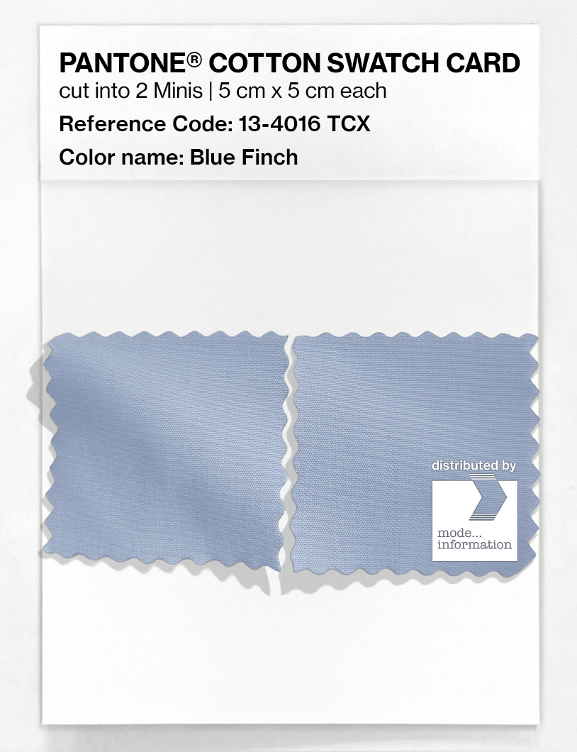 Product image 4 of the product “PANTONE® COTTON SWATCH CARD 13-4016 TCX Blue Finch ”