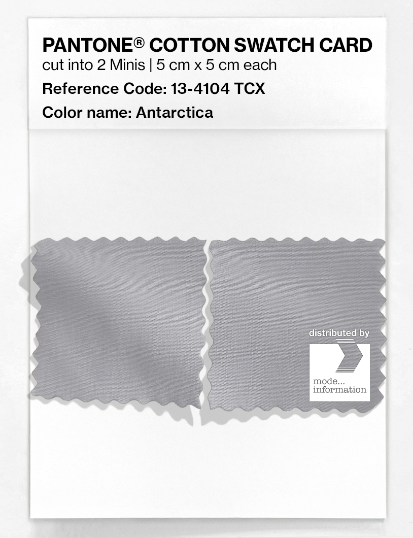 Product image 4 of the product “PANTONE® COTTON SWATCH CARD 13-4104 TCX Antarctica ”