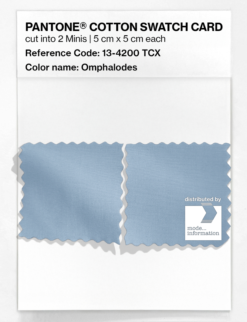 Product image 4 of the product “PANTONE® COTTON SWATCH CARD 13-4200 TCX Omphalodes ”