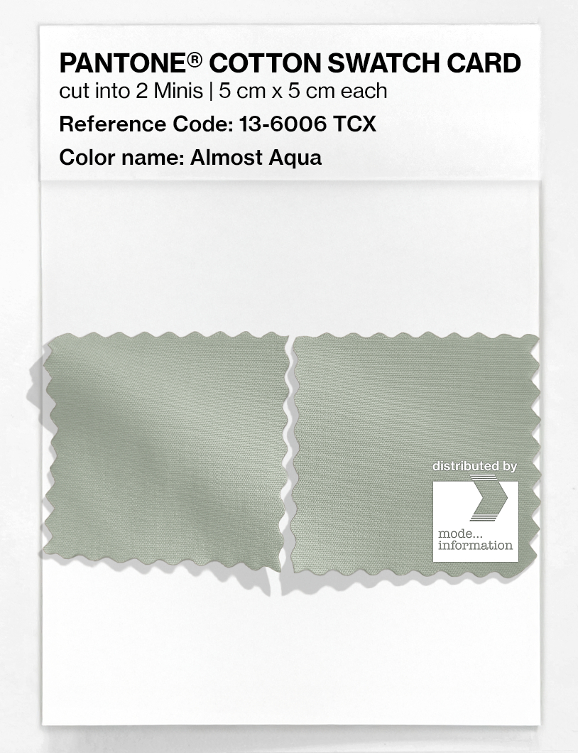 Artikelbild 4 des Artikels “PANTONE® COTTON SWATCH CARD 13-6006 TCX Almost Aqua “