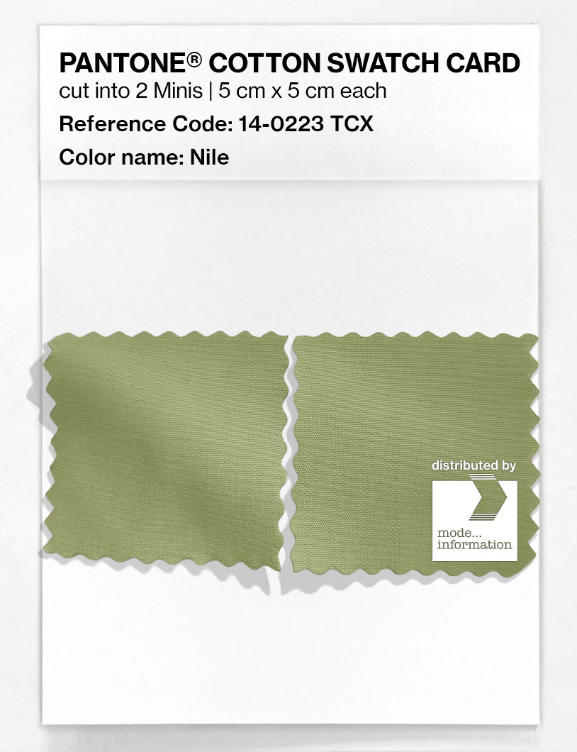 Product image 4 of the product “PANTONE® COTTON SWATCH CARD 14-0223 TCX Nile ”