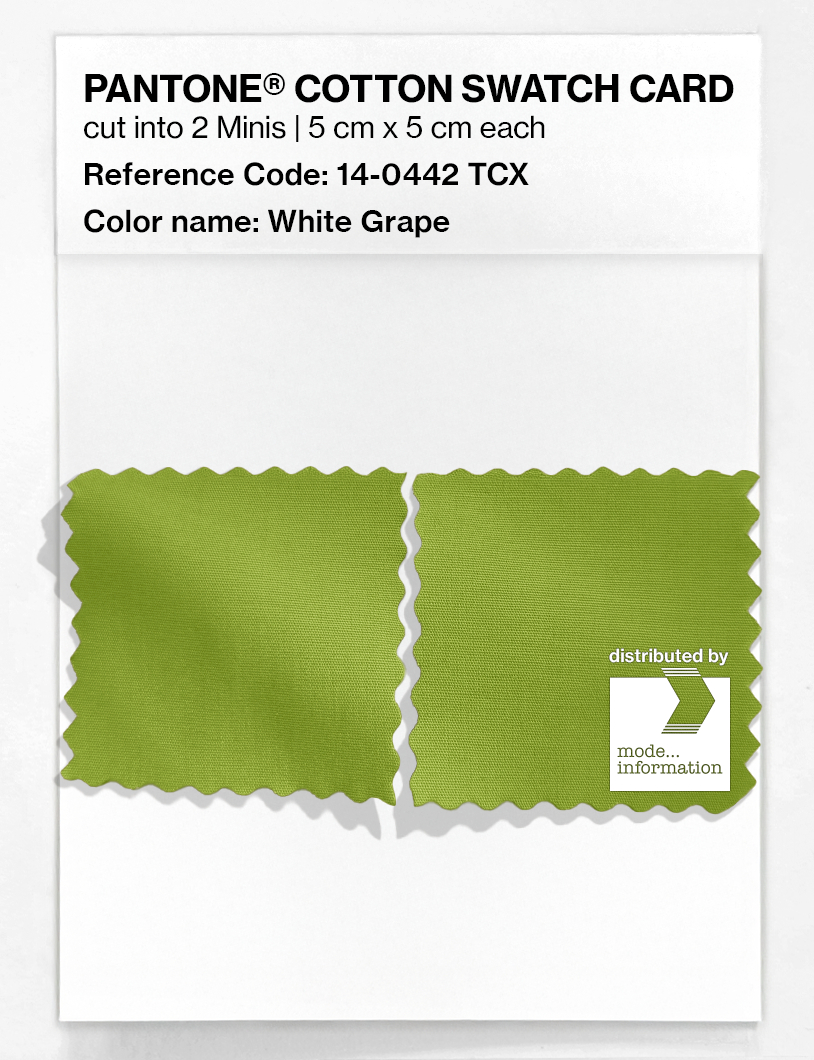 Product image 4 of the product “PANTONE® COTTON SWATCH CARD 14-0442 TCX White Grape ”