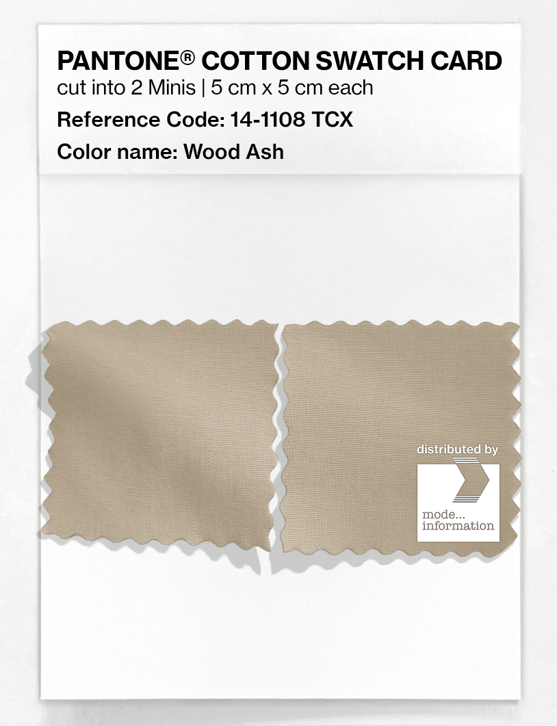 Product image 4 of the product “PANTONE® COTTON SWATCH CARD 14-1108 TCX Wood Ash ”