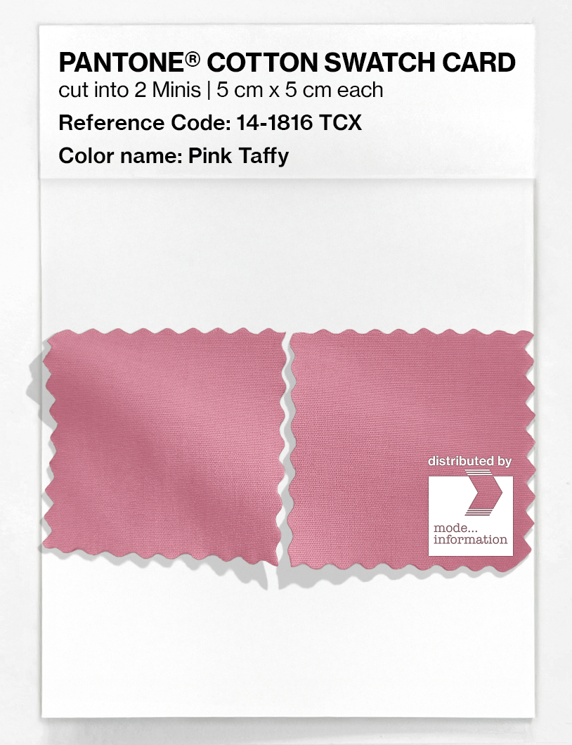 Product image 4 of the product “PANTONE® COTTON SWATCH CARD 14-1816 TCX Pink Taffy ”