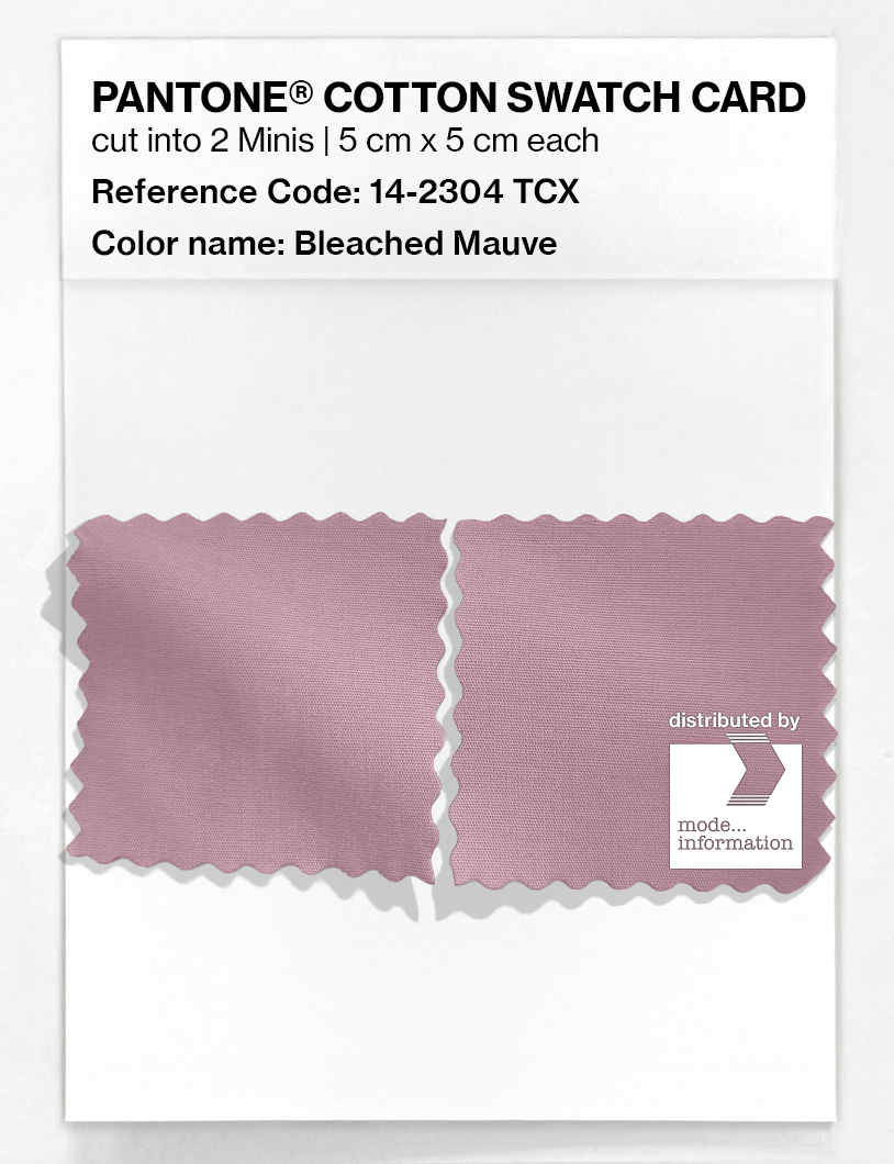 Product image 4 of the product “PANTONE® COTTON SWATCH CARD 14-2304 TCX Bleached Mauve ”