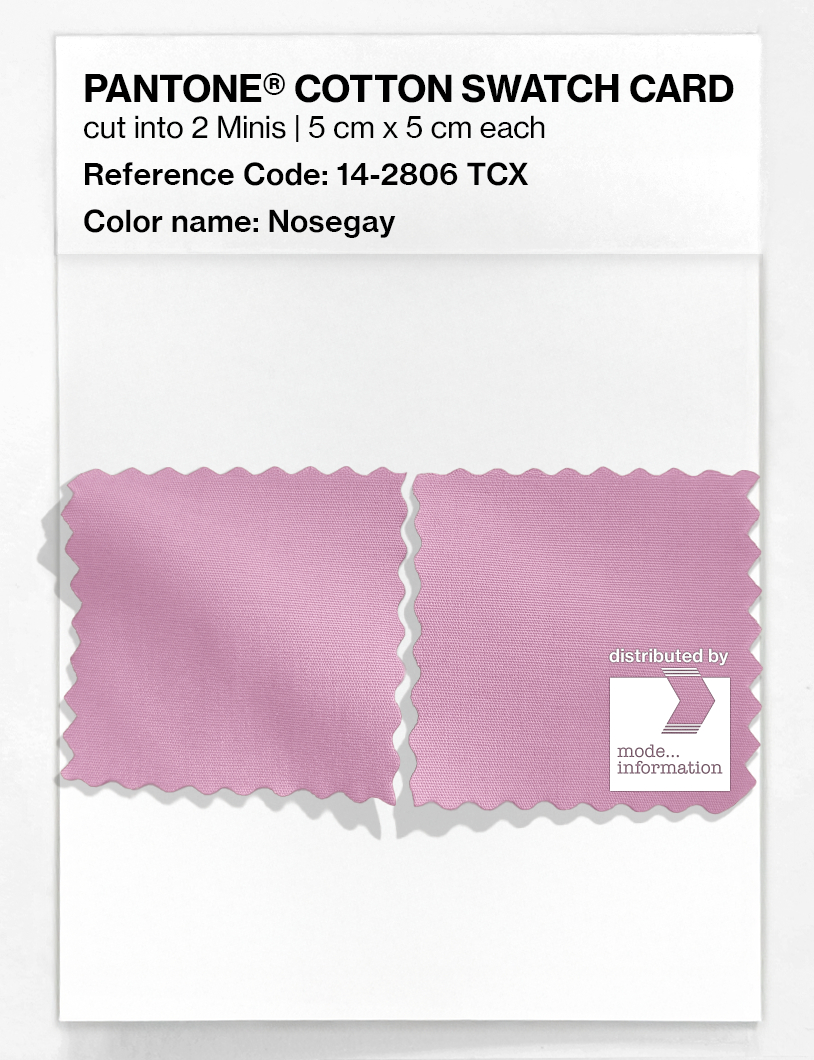 Product image 4 of the product “PANTONE® COTTON SWATCH CARD 14-2806 TCX Nosegay ”