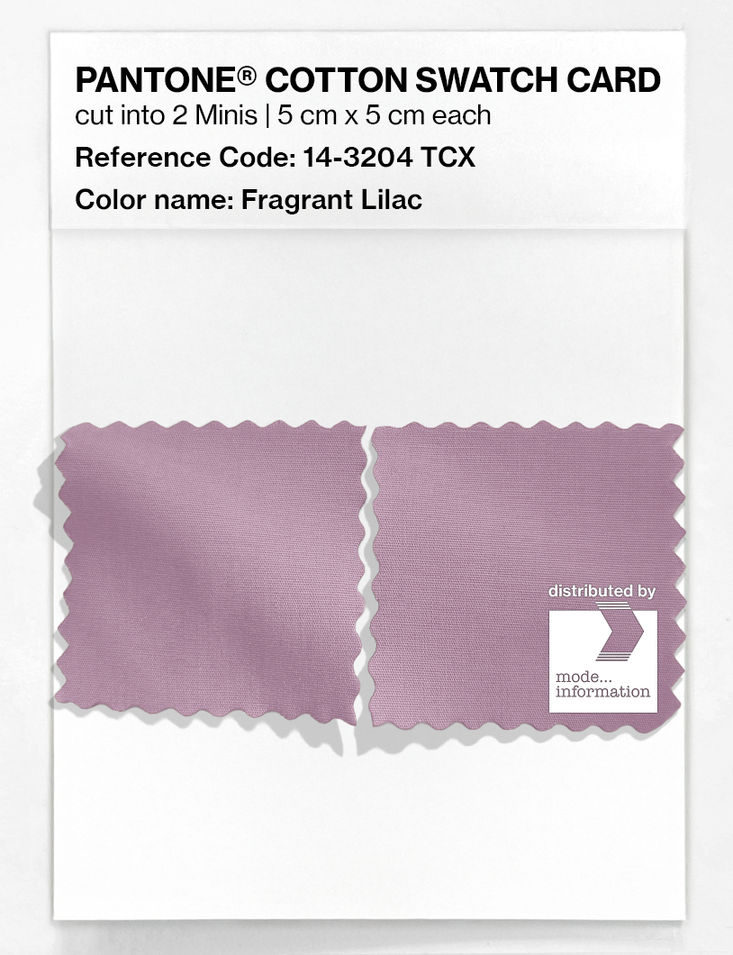 Product image 4 of the product “PANTONE® COTTON SWATCH CARD 14-3204 TCX Fragrant Lilac ”