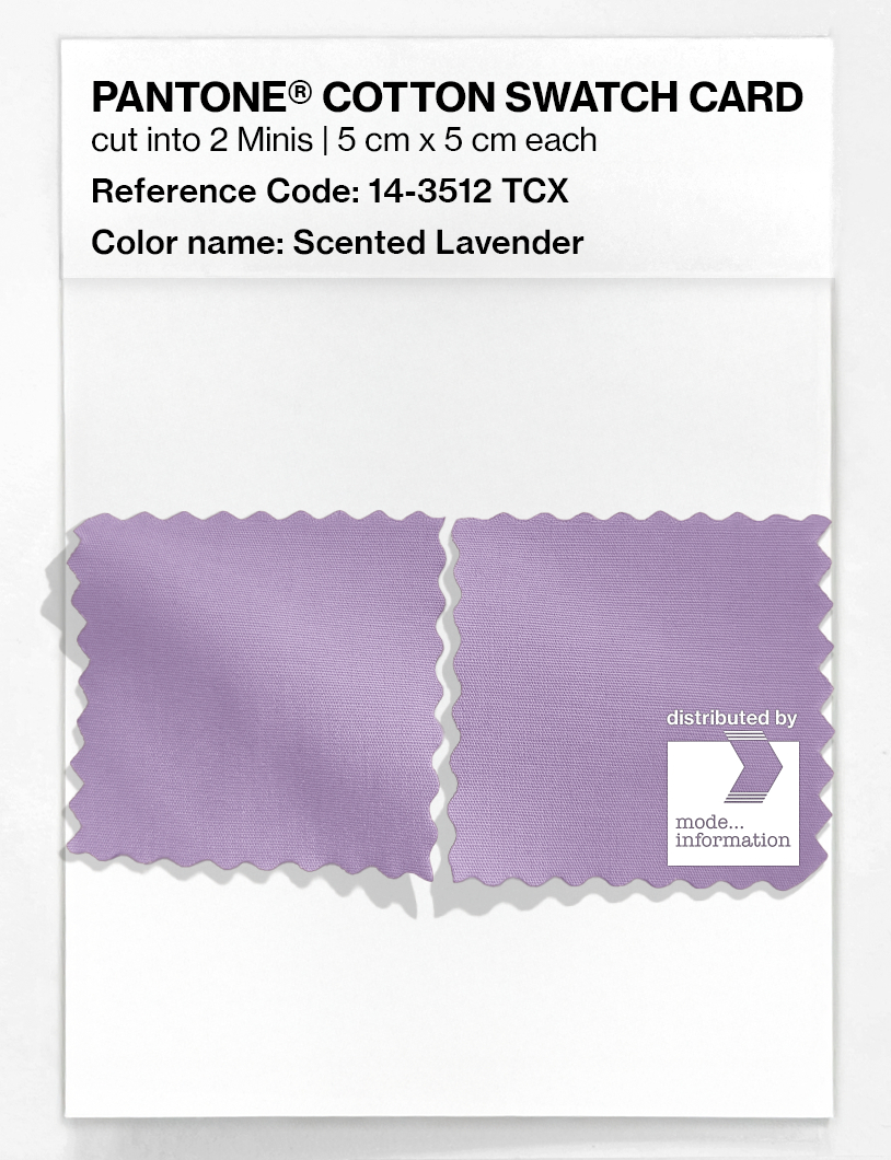 Product image 4 of the product “PANTONE® COTTON SWATCH CARD 14-3512 TCX Scented Lavender ”