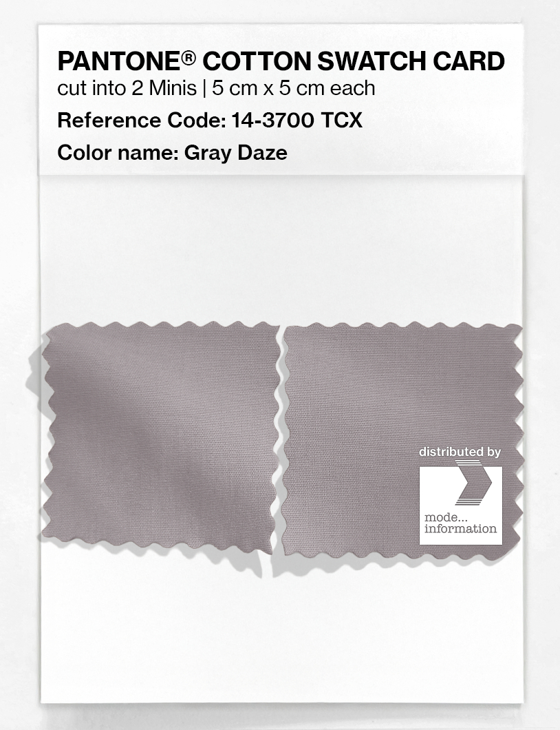 Product image 4 of the product “PANTONE® COTTON SWATCH CARD 14-3700 TCX Gray Daze ”