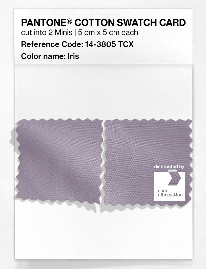 Product image 4 of the product “PANTONE® COTTON SWATCH CARD 14-3805 TCX Iris ”
