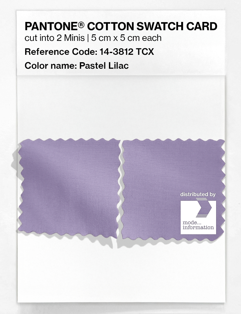 Product image 4 of the product “PANTONE® COTTON SWATCH CARD 14-3812 TCX Pastel Lilac ”