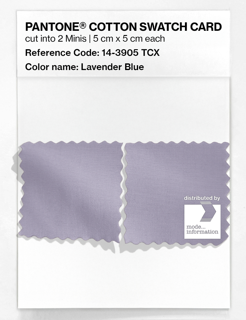 Product image 4 of the product “PANTONE® COTTON SWATCH CARD 14-3905 TCX Lavender Blue ”