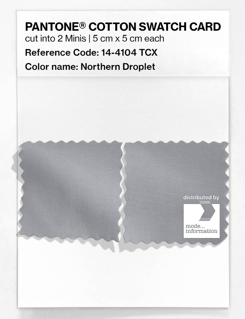 Product image 4 of the product “PANTONE® COTTON SWATCH CARD 14-4104 TCX Northern Droplet ”