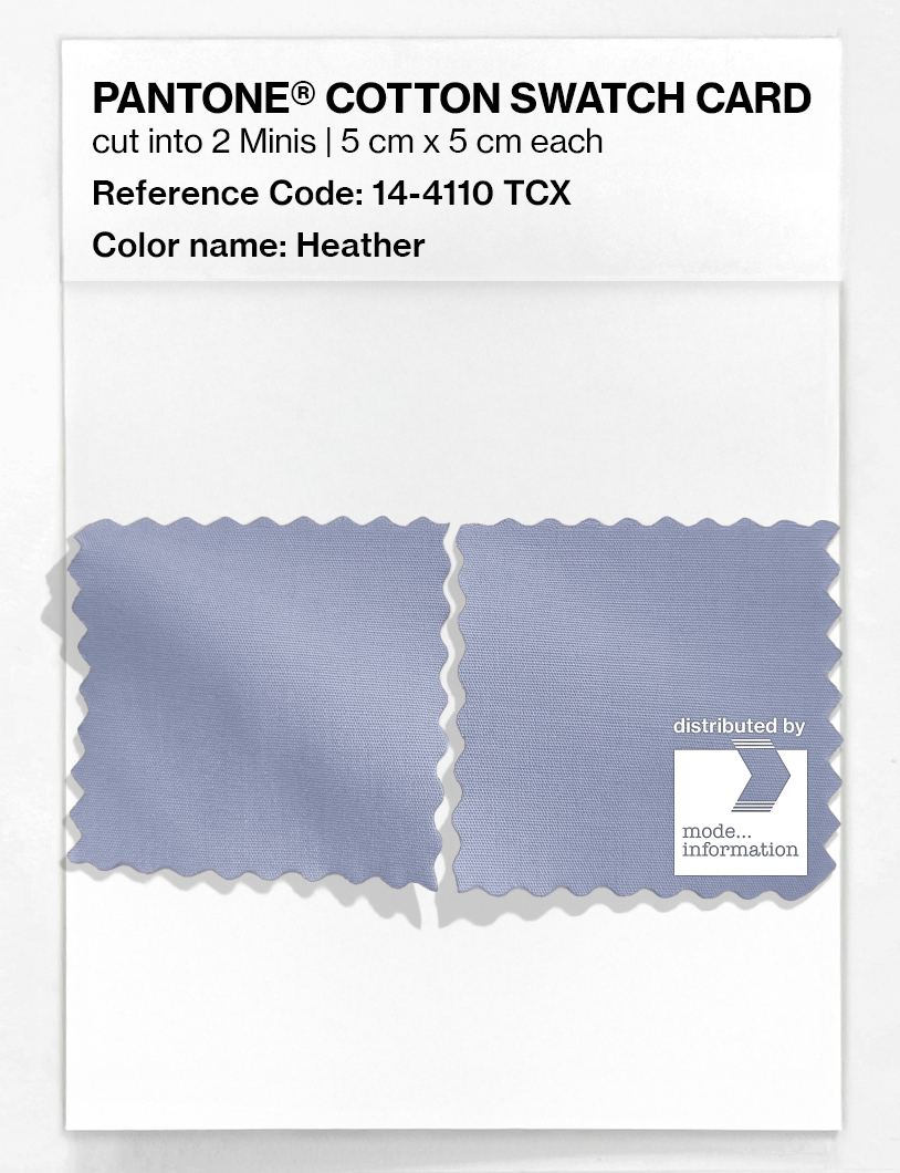 Product image 4 of the product “PANTONE® COTTON SWATCH CARD 14-4110 TCX Heather ”