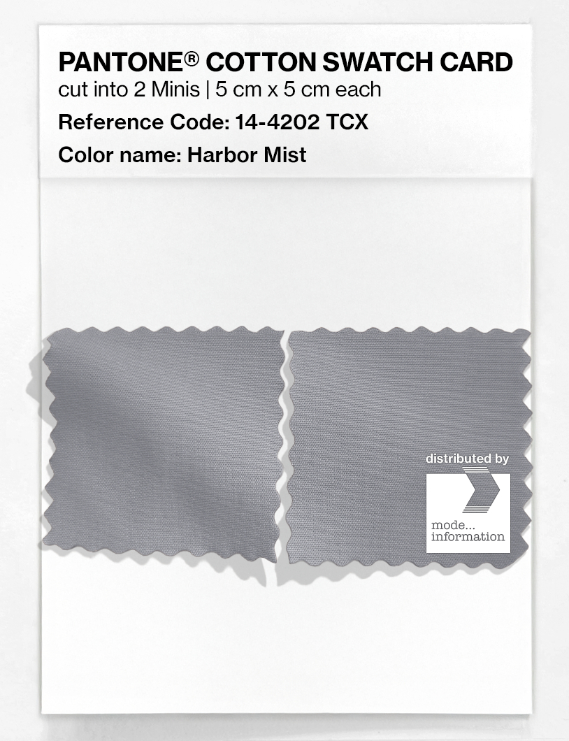 Product image 4 of the product “PANTONE® COTTON SWATCH CARD 14-4202 TCX Harbor Mist ”