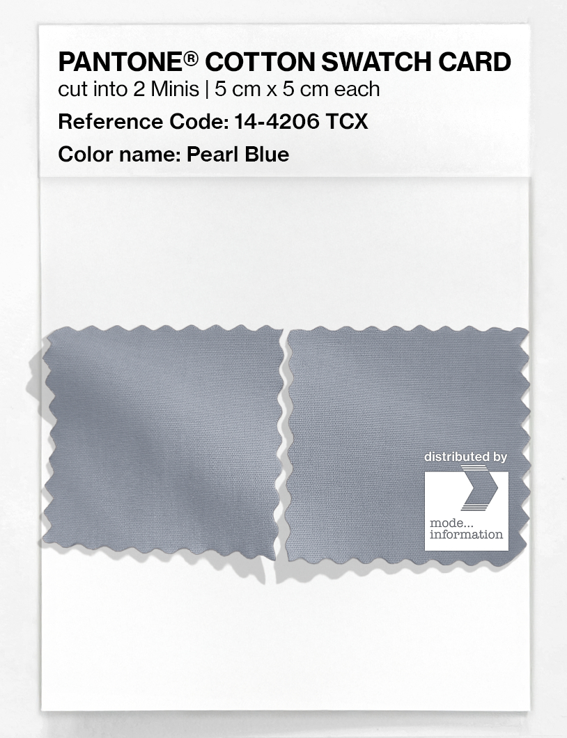 Product image 4 of the product “PANTONE® COTTON SWATCH CARD 14-4206 TCX Pearl Blue ”