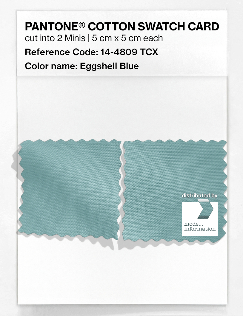 Artikelbild 4 des Artikels “PANTONE® COTTON SWATCH CARD 14-4809 TCX Eggshell Blue “