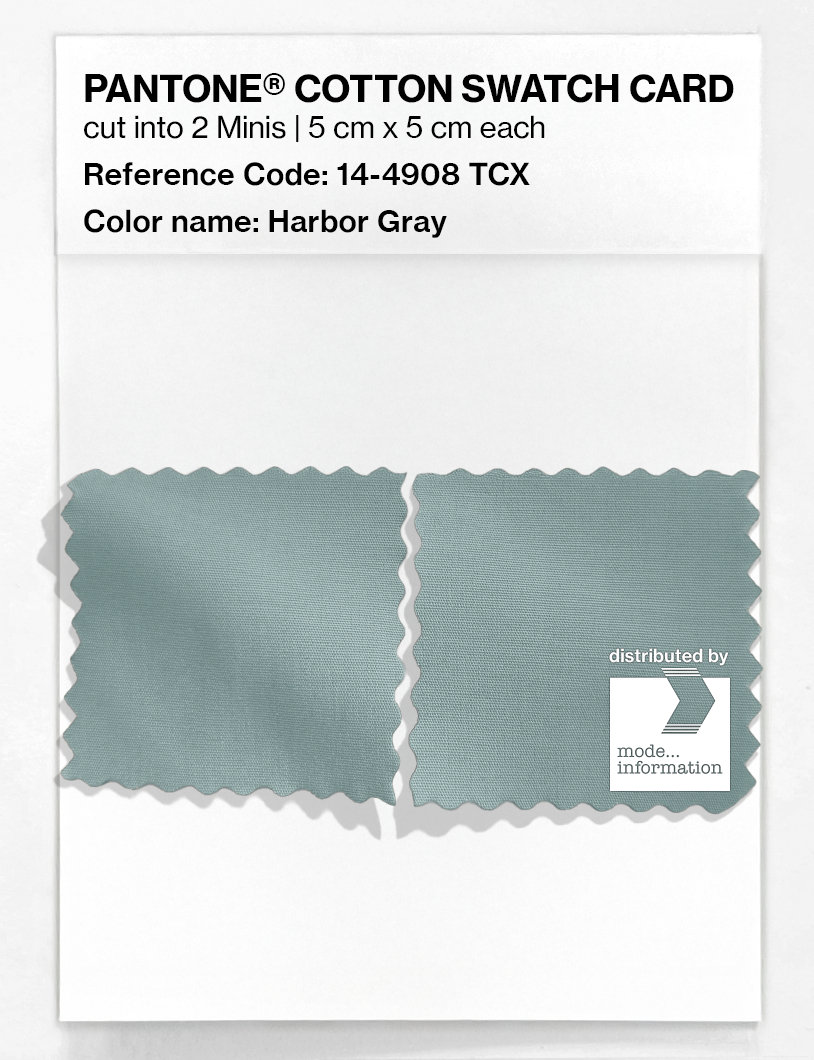 Artikelbild 4 des Artikels “PANTONE® COTTON SWATCH CARD 14-4908 TCX Harbor Gray “