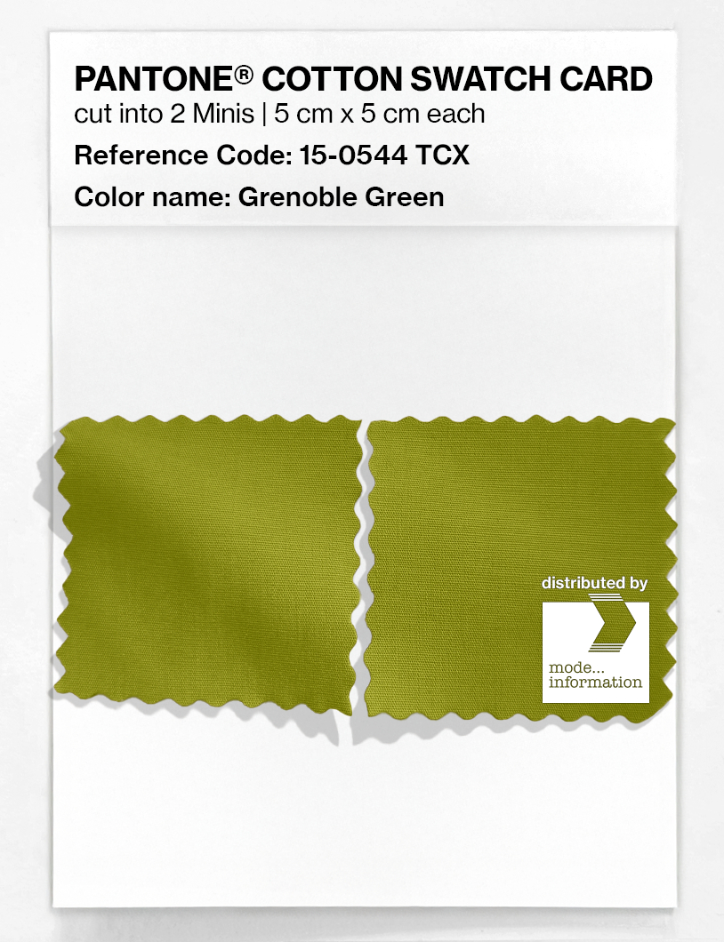 Product image 4 of the product “PANTONE® COTTON SWATCH CARD 15-0544 TCX Grenoble Green ”