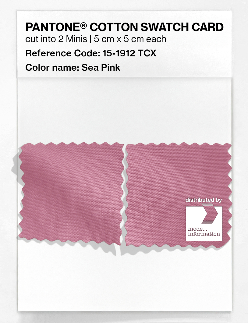 Product image 4 of the product “PANTONE® COTTON SWATCH CARD 15-1912 TCX Sea Pink ”