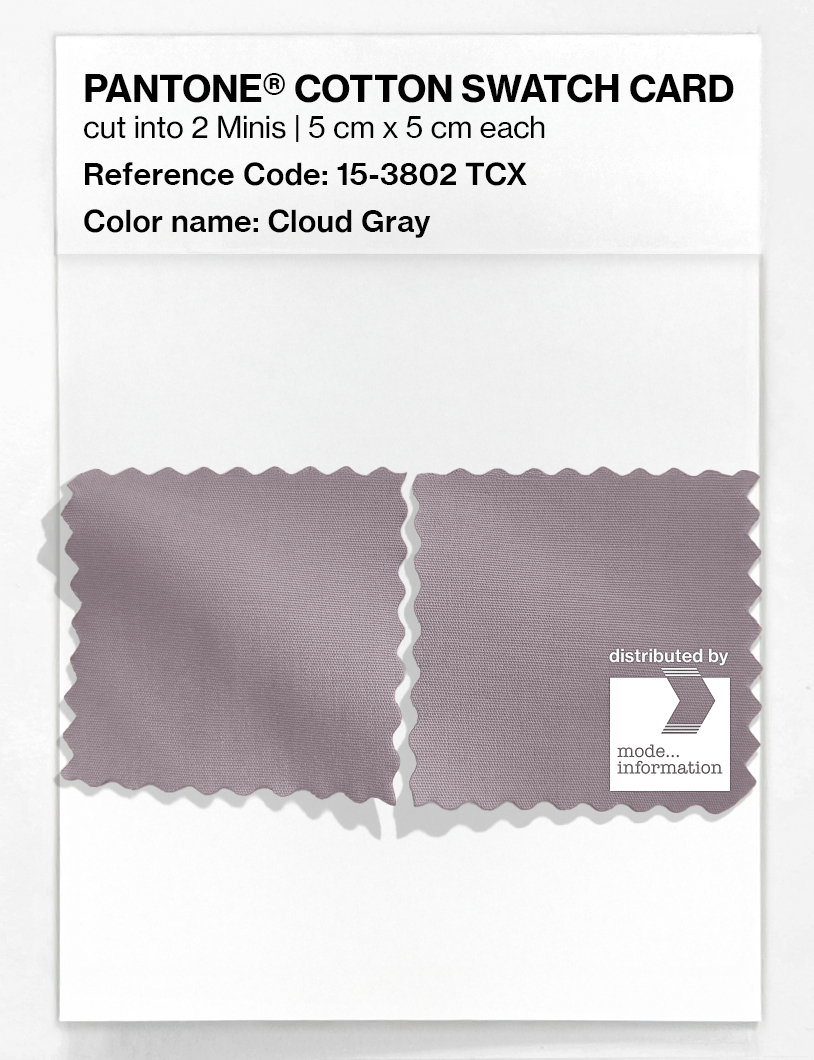 Artikelbild 4 des Artikels “PANTONE® COTTON SWATCH CARD 15-3802 TCX Cloud Gray “