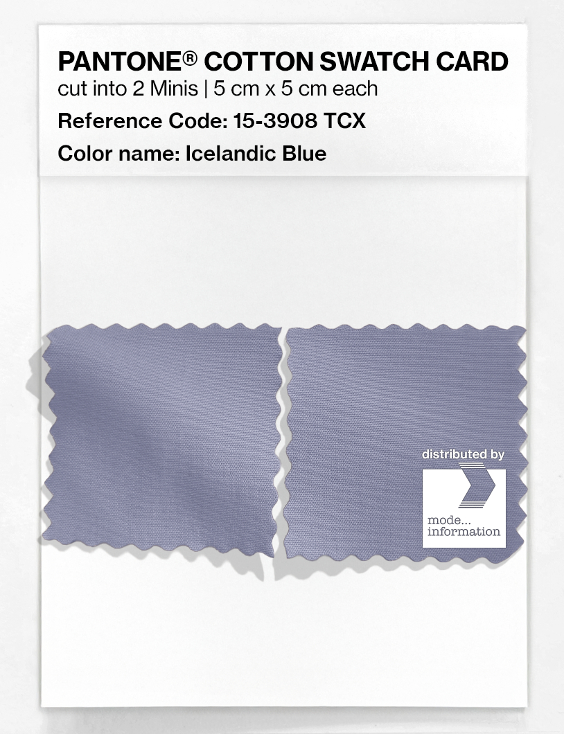 Artikelbild 4 des Artikels “PANTONE® COTTON SWATCH CARD 15-3908 TCX Icelandic Blue “