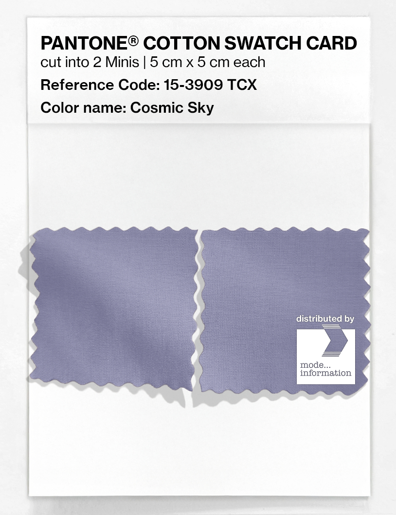 Artikelbild 4 des Artikels “PANTONE® COTTON SWATCH CARD 15-3909 TCX Cosmic Sky “