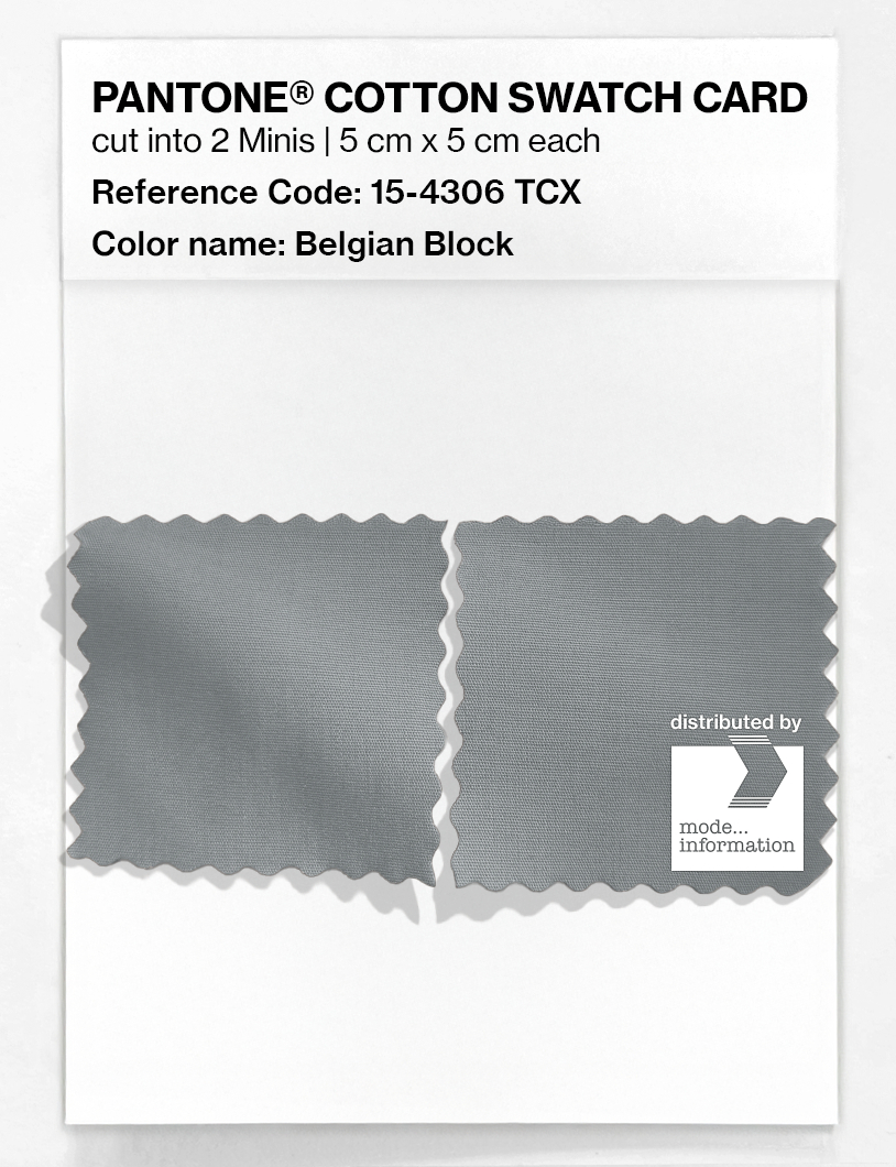 Product image 4 of the product “PANTONE® COTTON SWATCH CARD 15-4306 TCX Belgian Block ”