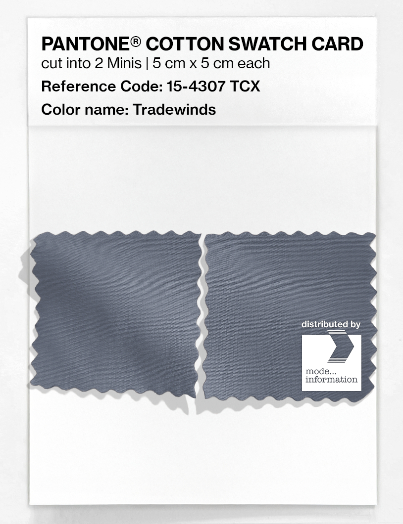 Product image 4 of the product “PANTONE® COTTON SWATCH CARD 15-4307 TCX Tradewinds ”