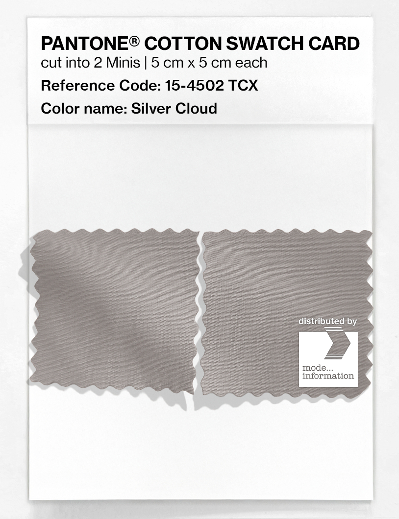 Artikelbild 4 des Artikels “PANTONE® COTTON SWATCH CARD 15-4502 TCX Silver Cloud “