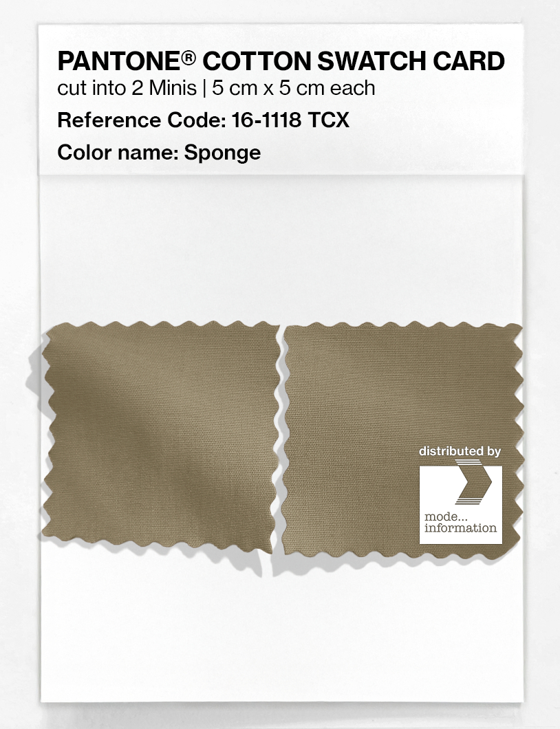 Product image 4 of the product “PANTONE® COTTON SWATCH CARD 16-1118 TCX Sponge ”