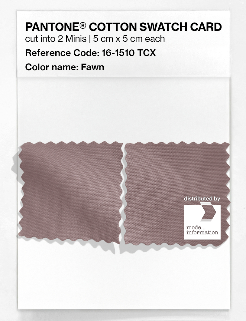 Product image 4 of the product “PANTONE® COTTON SWATCH CARD 16-1510 TCX Fawn ”