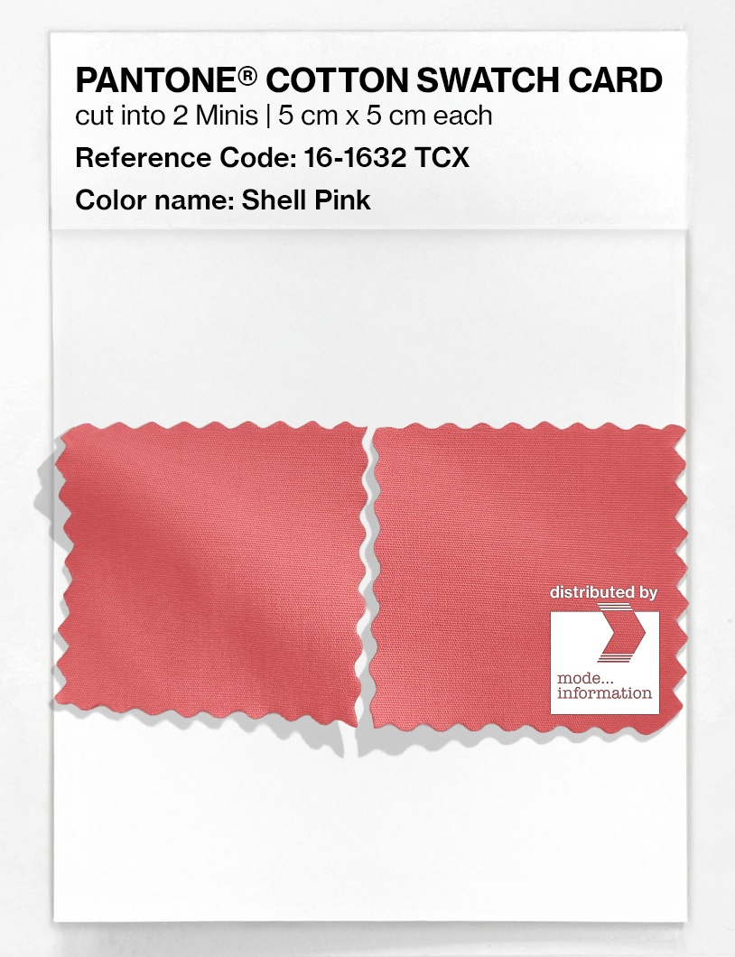Product image 4 of the product “PANTONE® COTTON SWATCH CARD 16-1632 TCX Shell Pink ”