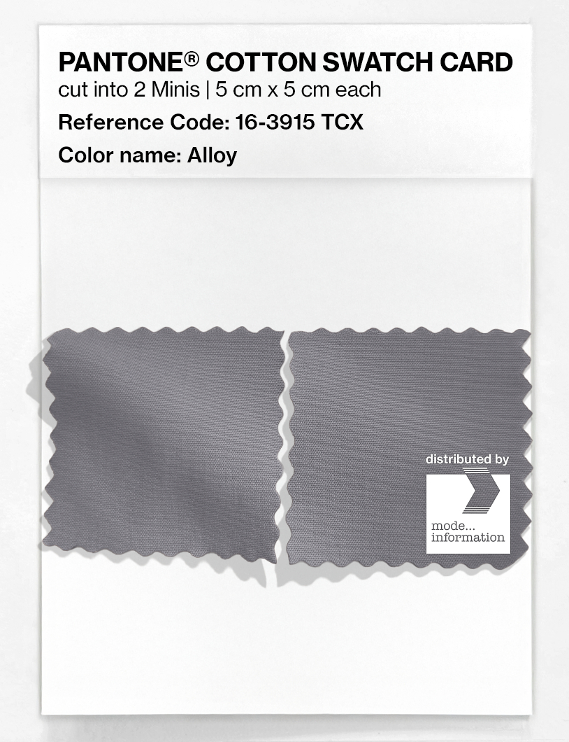 Product image 4 of the product “PANTONE® COTTON SWATCH CARD 16-3915 TCX Alloy ”